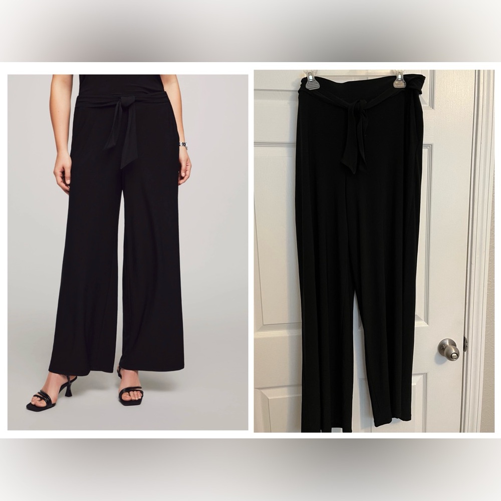 Anne Klein Black Wide Leg Pants